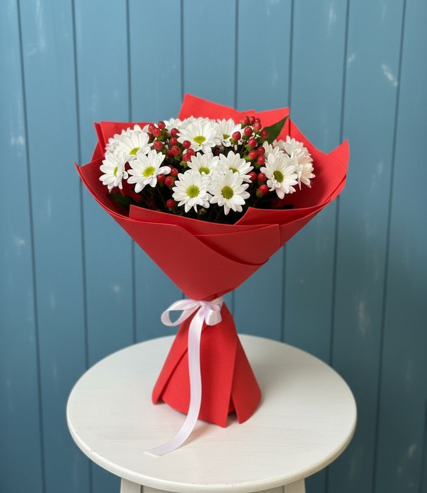 Букет цветов из: Хризантемы в Кировский Астраханской области