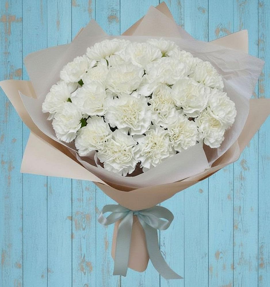 Букет цветов из: Гвоздики в Кировский Астраханской области