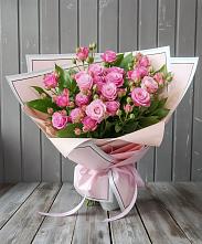 Букет Розовый кустик в Кировский Астраханской области