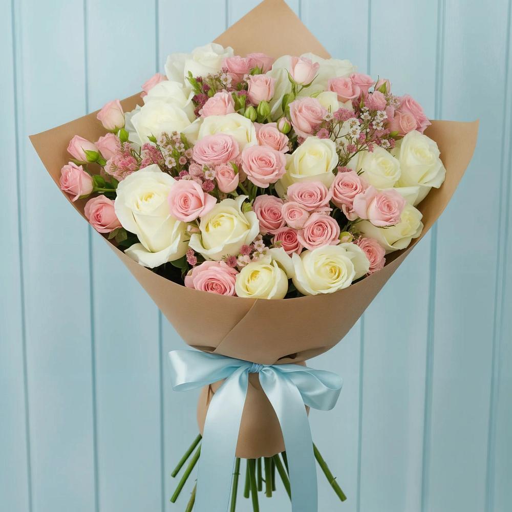 Букет цветов из: Розы в Кировский Астраханской области