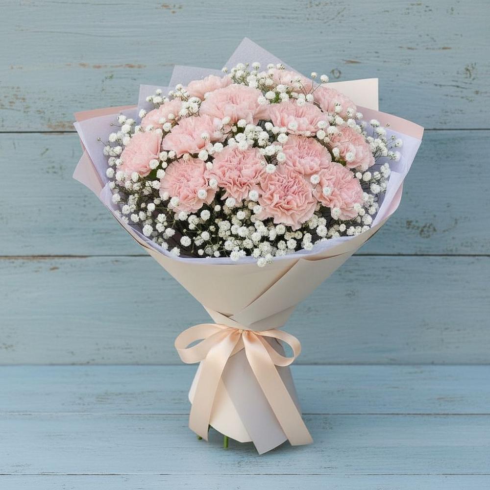 Букет цветов из: Гвоздики в Кировский Астраханской области