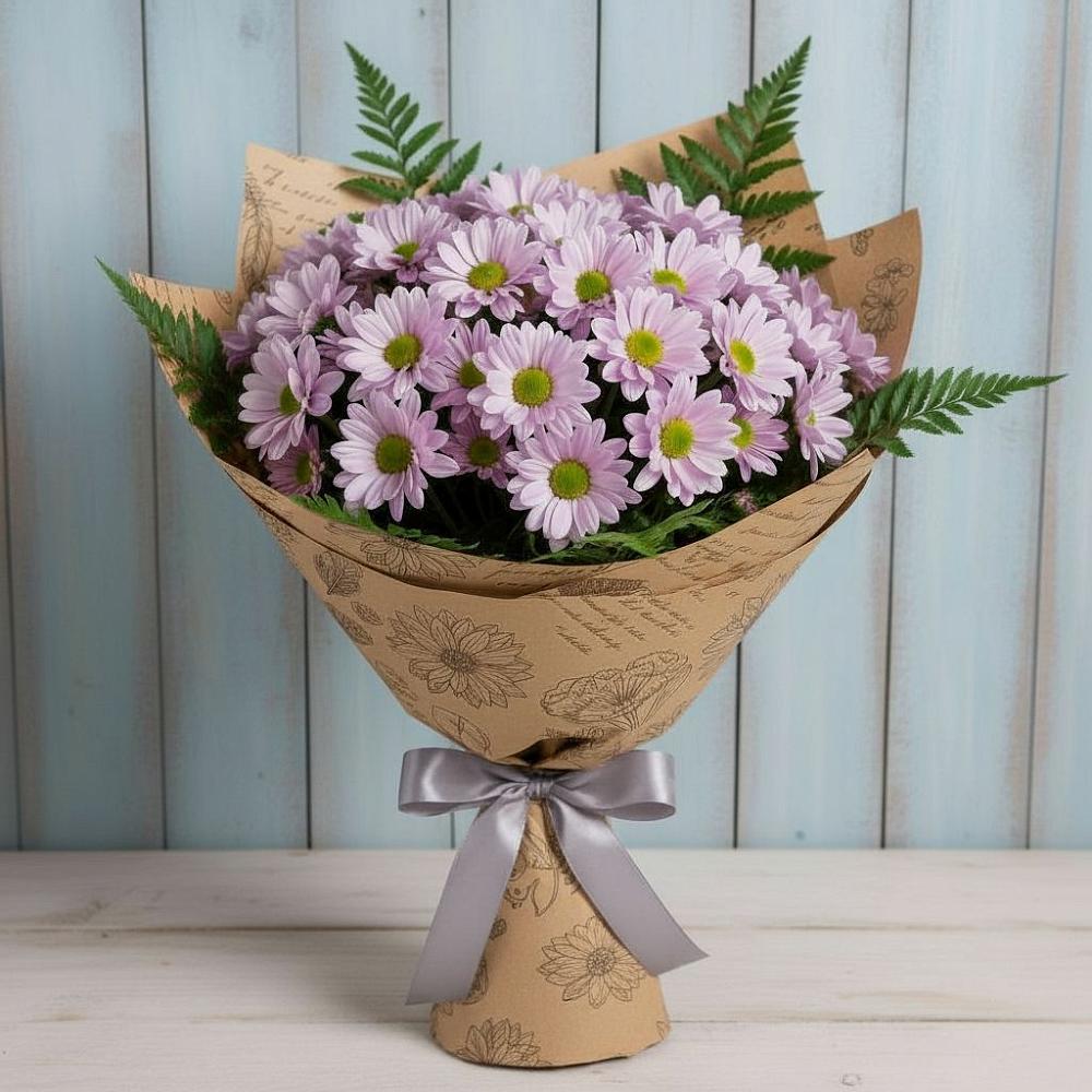Букет цветов из: Хризантемы в Кировский Астраханской области