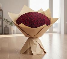Букет 101 Красная роза в Кировский Астраханской области