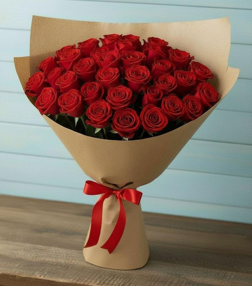 Букет Красные розы Милано в Кировский Астраханской области