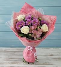 Букет цветов из:  Герберы #REPLACE_PRED# Кировский Астраханской области