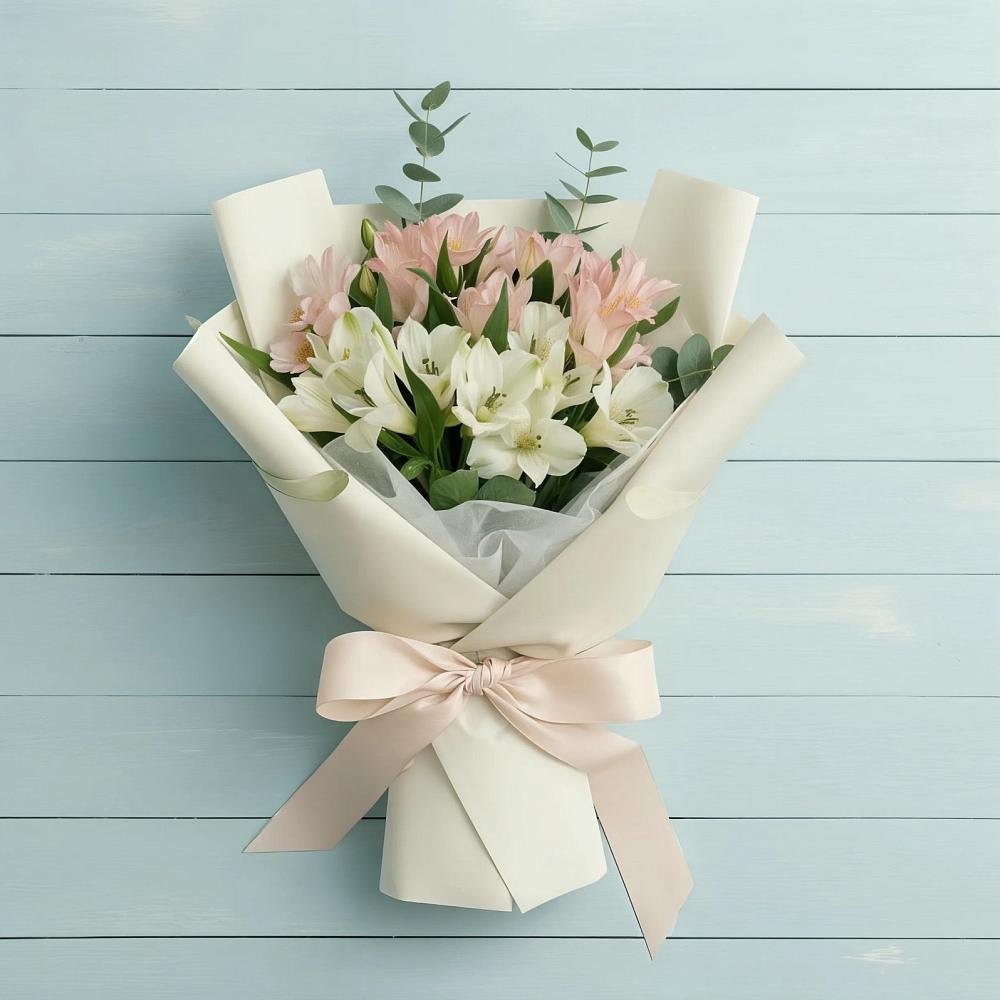 Букет цветов из: Альстромерии в Кировский Астраханской области