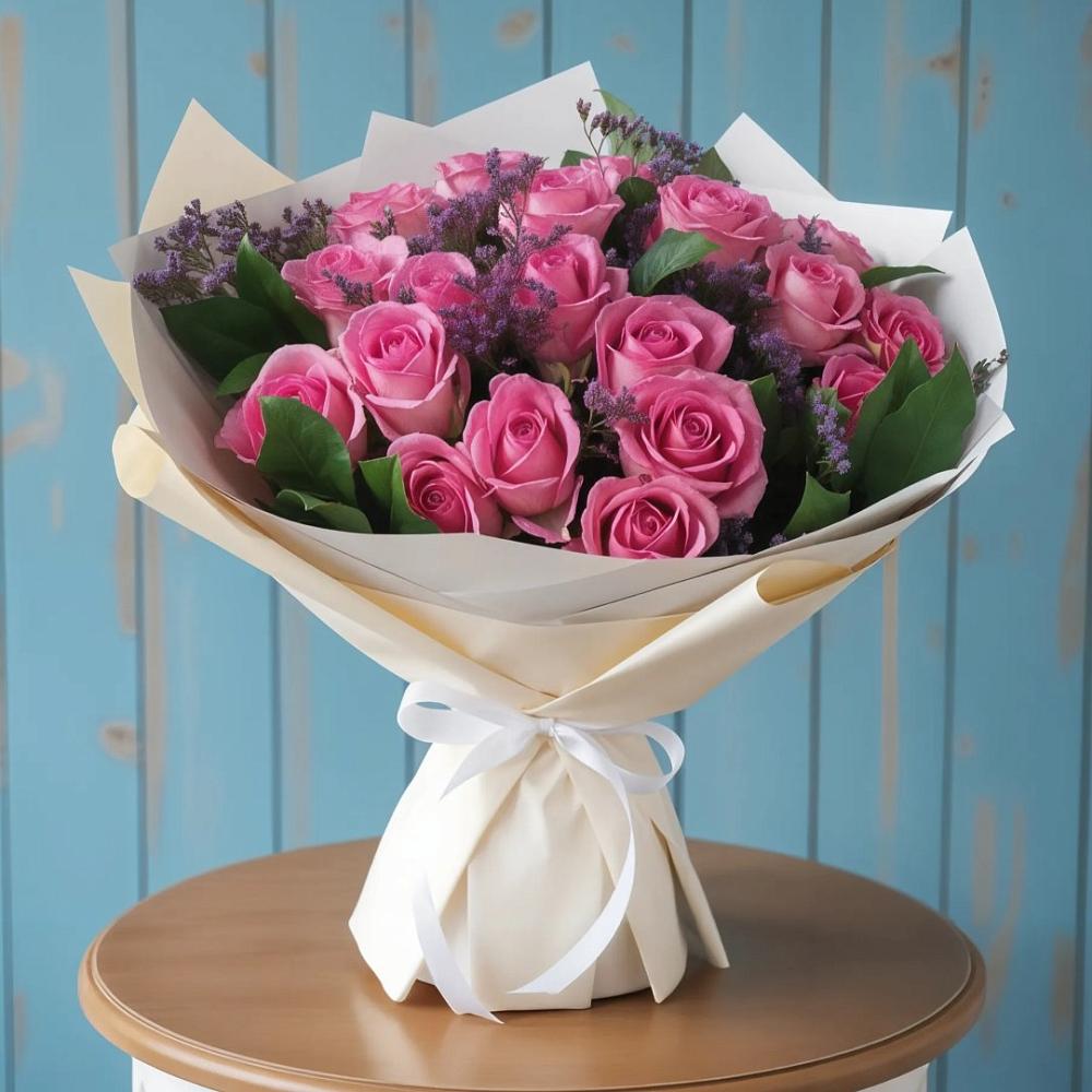 Букет цветов из: Розы в Кировский Астраханской области